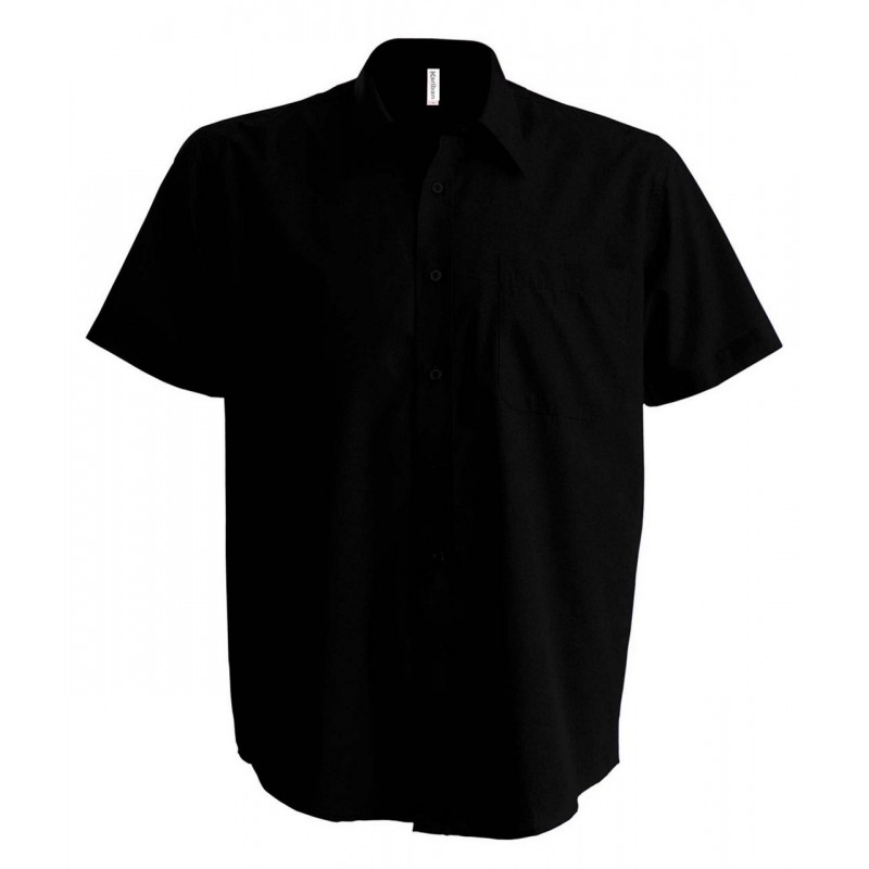 Pánska popelínová košeľa s krátkym rukávom - 6